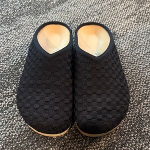 Rothy's Black Textured Slip-Ons